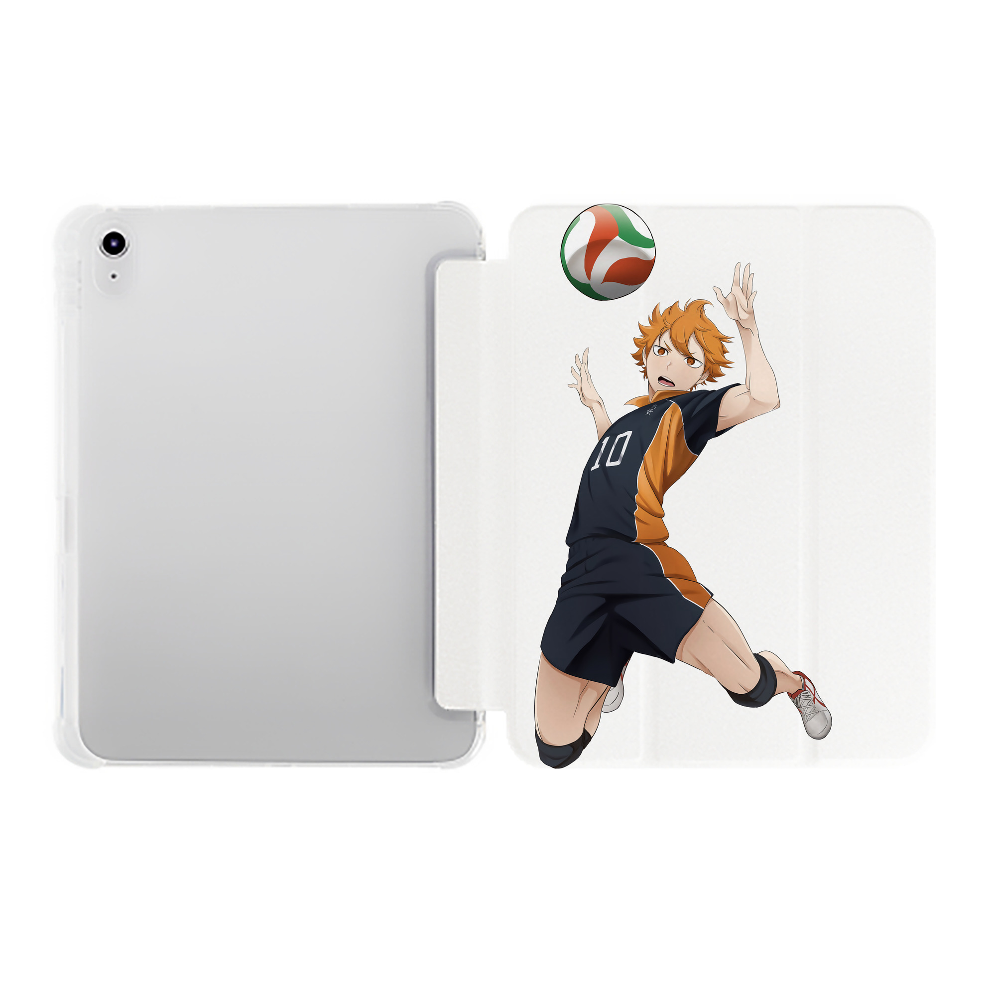（画像用） ハイキュー!! Haikyu!! IPad ケース ペン収納付き 三つ折りスタンド PUレザー×シリコン 対応機種9.5/10.5/10.9インチ